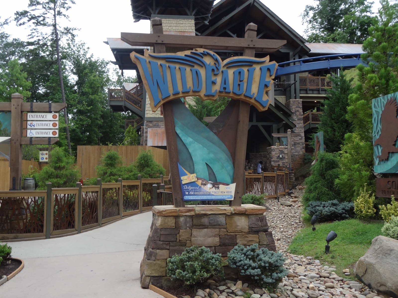 Wild Eagle roller coaster at Dollywood