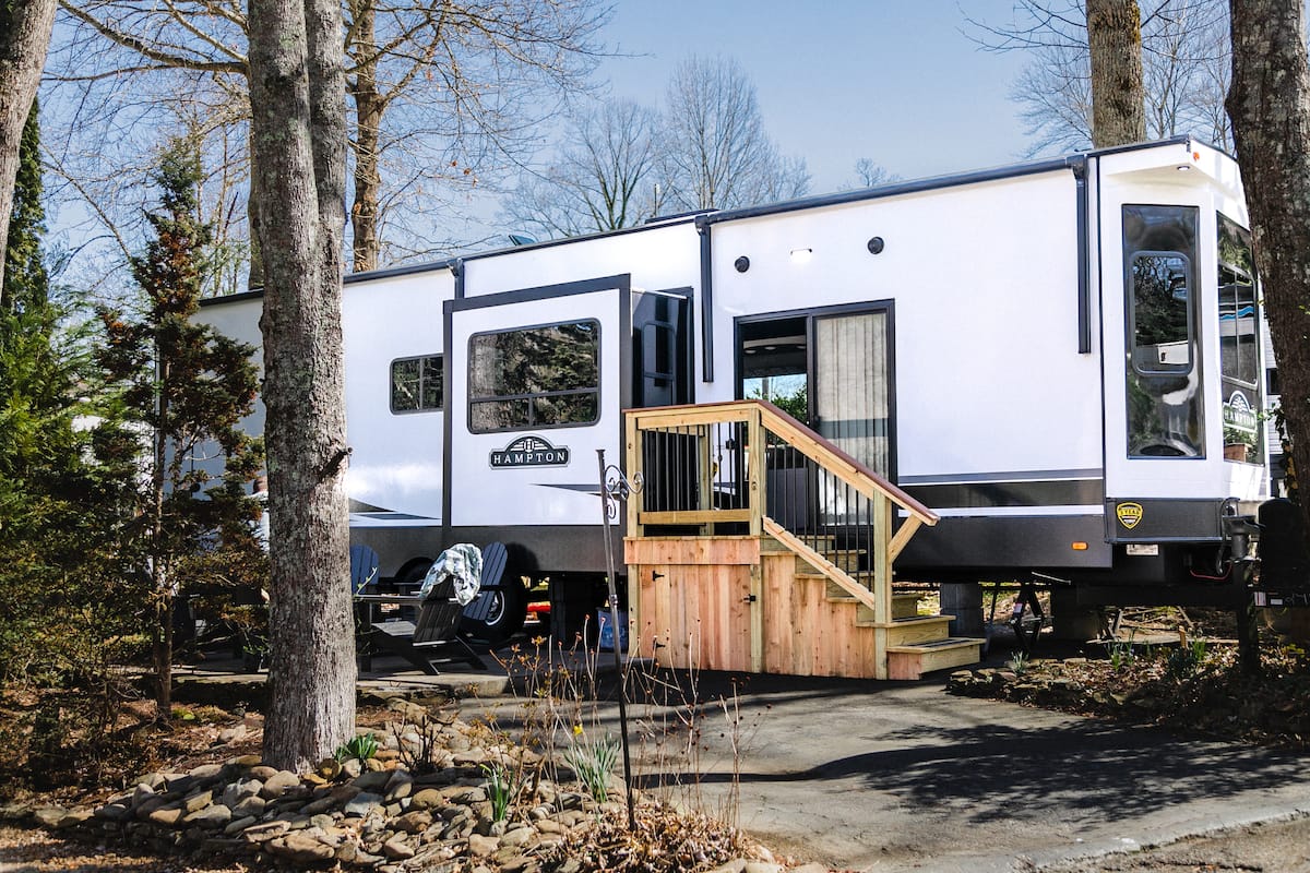 Campfire Cove RV rental at Outdoor Resorts Gatlinburg
